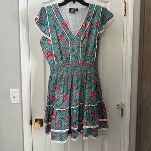 Madison Matthews floral summer dress in L
